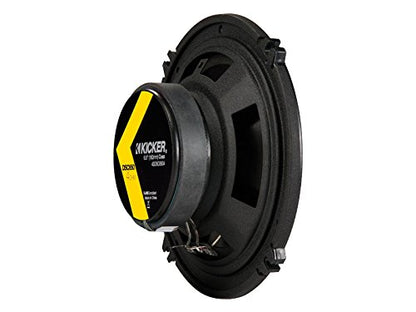 Kicker DS Series 43DSC6504 6.5" Coaxial Speakers, 60W RMS, 4Ω, Pair