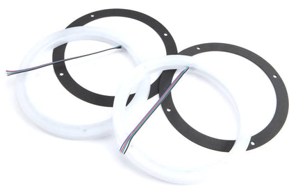 Kicker 47KLSR8 8" Weather Proof Led Lighted Speaker Ring, Only Fits Km8 Coaxials