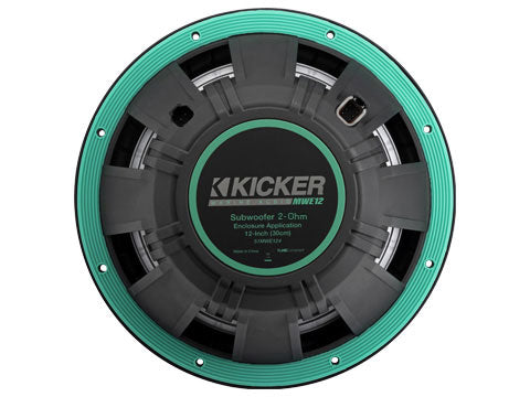 Kicker 51MWE122 12-inch Premium Marine Subwoofer, 2Ω - back view