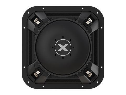 Kicker SoloX L7X 49L7X121 12" Square Competition Subwoofer, DVC, 1Ω - back view
