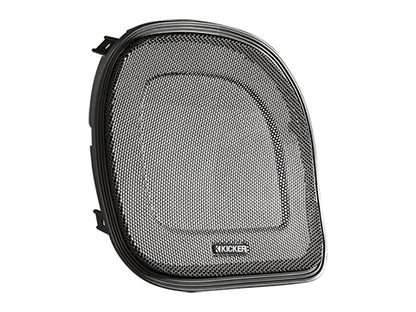 Kicker 45HDRG Road Glide Speaker Grilles for Harley-Davidson, Pair - back view