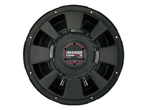Kicker CompVT 52CVT122 12" Thin Subwoofer, SVC, 2Ω, 400W RMS - back view