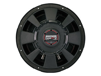 Kicker CompVT 52CVT122 12" Thin Subwoofer, SVC, 2Ω, 400W RMS - back view