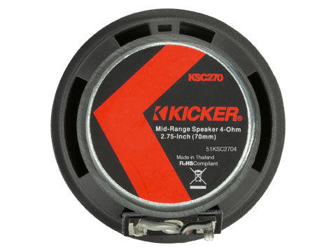 Kicker 51KSC2704C KSC270 2.75" Center Speaker, 4Ω, Single - back view