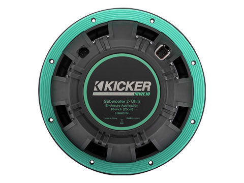 Kicker 51MWE102 10-inch Premium Marine Subwoofer, 2Ω - back view