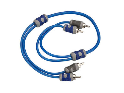 Kicker 46KI205 K-Series 2-Channel RCA Interconnect, 0.5 m