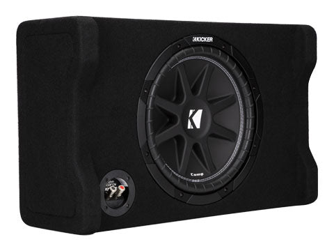 Kicker Comp 48CDF124 12" Down-Firing Loaded Subwoofer Enclosure, 150W RMS, 4Ω