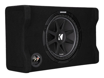 Kicker Comp 48CDF124 12" Down-Firing Loaded Subwoofer Enclosure, 150W RMS, 4Ω