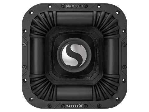 Kicker SoloX L7X 49L7X102 10" Square Competition Subwoofer, DVC, 2Ω