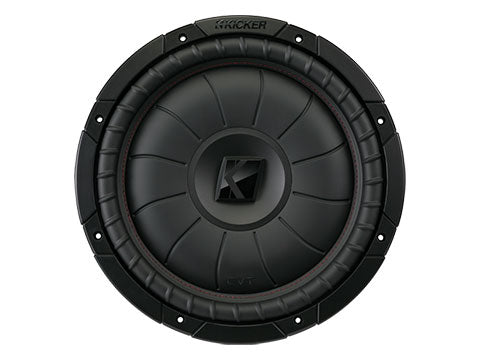 Kicker CompVT 52CVT122 12" Thin Subwoofer, SVC, 2Ω, 400W RMS