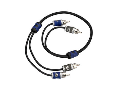 Kicker 46QI205 Q-Series 2-Channel RCA Interconnect, 0.5 m