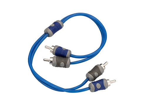 Kicker 46KI203 K-Series 2-Channel RCA Interconnect, 0.3 m
