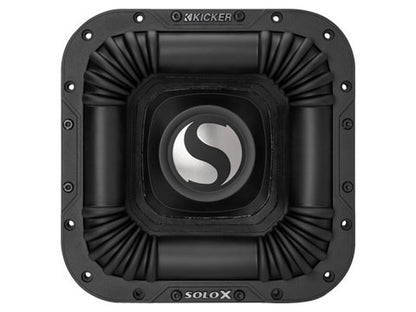 Kicker SoloX L7X 49L7X101 10" Square Competition Subwoofer, DVC, 1Ω
