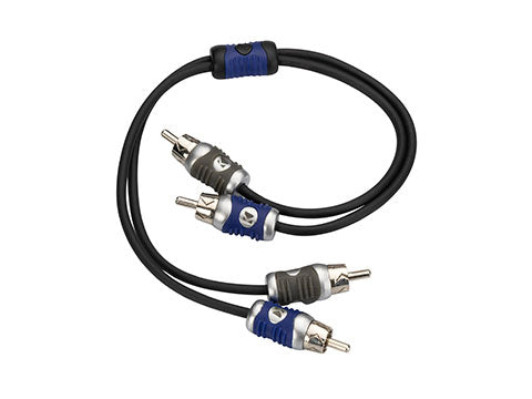 Kicker 46QI203 Q-Series 2-Channel RCA Interconnect, 0.3 m