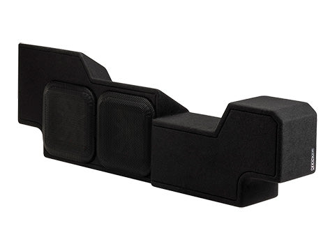 Kicker 51K5RDL7T102 L7T Dual 10" Custom-Fit Loaded Subwoofer Enclosure - left view