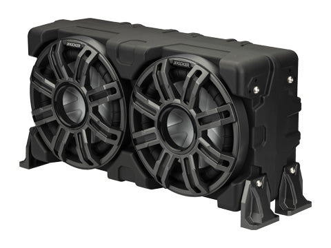 Kicker 51MWLE102 10" Loaded Premium Marine Subwoofer Enclosure - left view