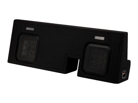 Kicker 51KTDL7T102 L7T Dual 10" Custom-Fit Loaded Subwoofer Enclosure - left view