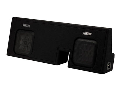 Kicker 51KTDL7T102 L7T Dual 10" Custom-Fit Loaded Subwoofer Enclosure - left view