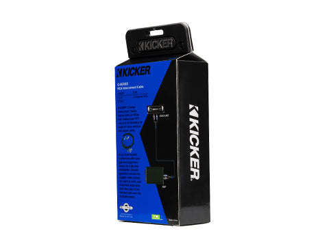 Kicker 46QI205 Q-Series 2-Channel RCA Interconnect, 0.5 m - left view