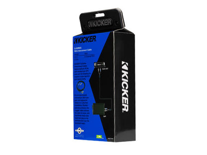 Kicker 46QI203 Q-Series 2-Channel RCA Interconnect, 0.3 m - left view