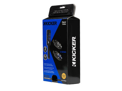 Kicker 46QI203 Q-Series 2-Channel RCA Interconnect, 0.3 m - right view