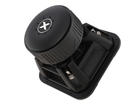 Kicker SoloX L7X 49L7X122 12" Square Competition Subwoofer, DVC, 2Ω - three-quarter view
