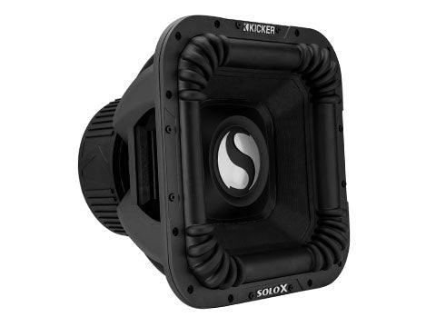 Kicker SoloX L7X 49L7X151 15" Square Competition Subwoofer, DVC, 1Ω - three-quarter view