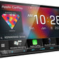 Kenwood DMX9708S 6.95" AM FM HD Bluetooth Car Stereo Wireless CarPlay Android Auto + CMOS-230 Camera