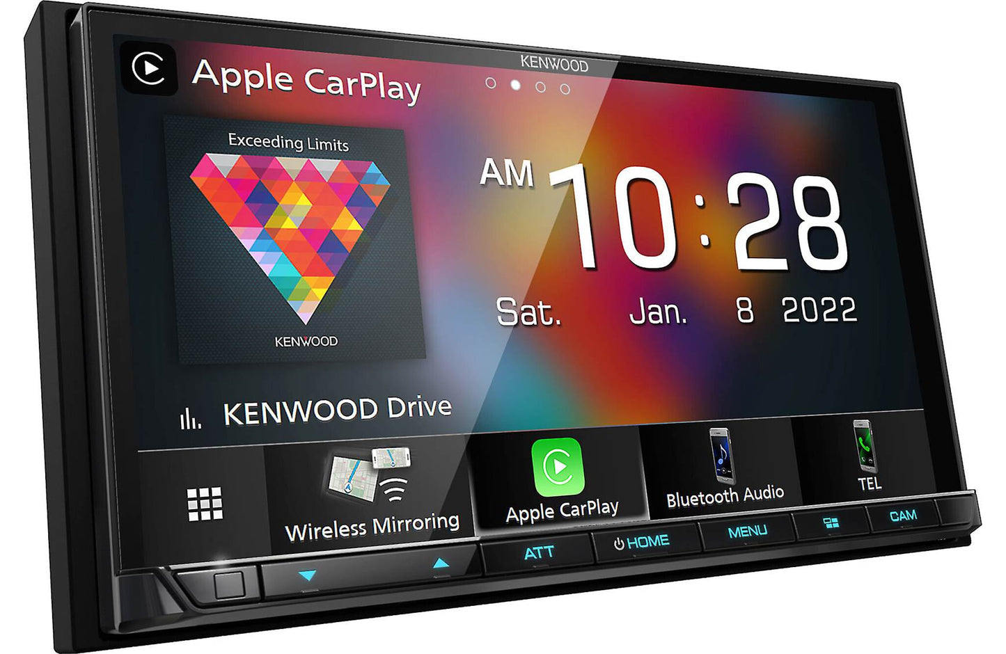 Kenwood DMX9708S 6.95" AM FM HD Bluetooth Car Stereo Wireless CarPlay Android Auto + CMOS-230 Camera