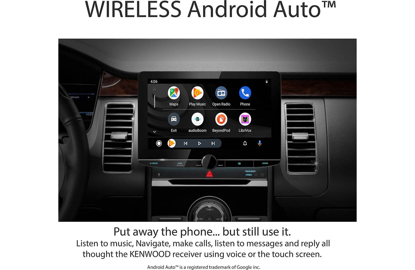 Kenwood DMX1057XR 10.1" Wireless Apple CarPlay, Android Auto Car Stereo + SXV300V1 SiriusXM Satellite Tuner