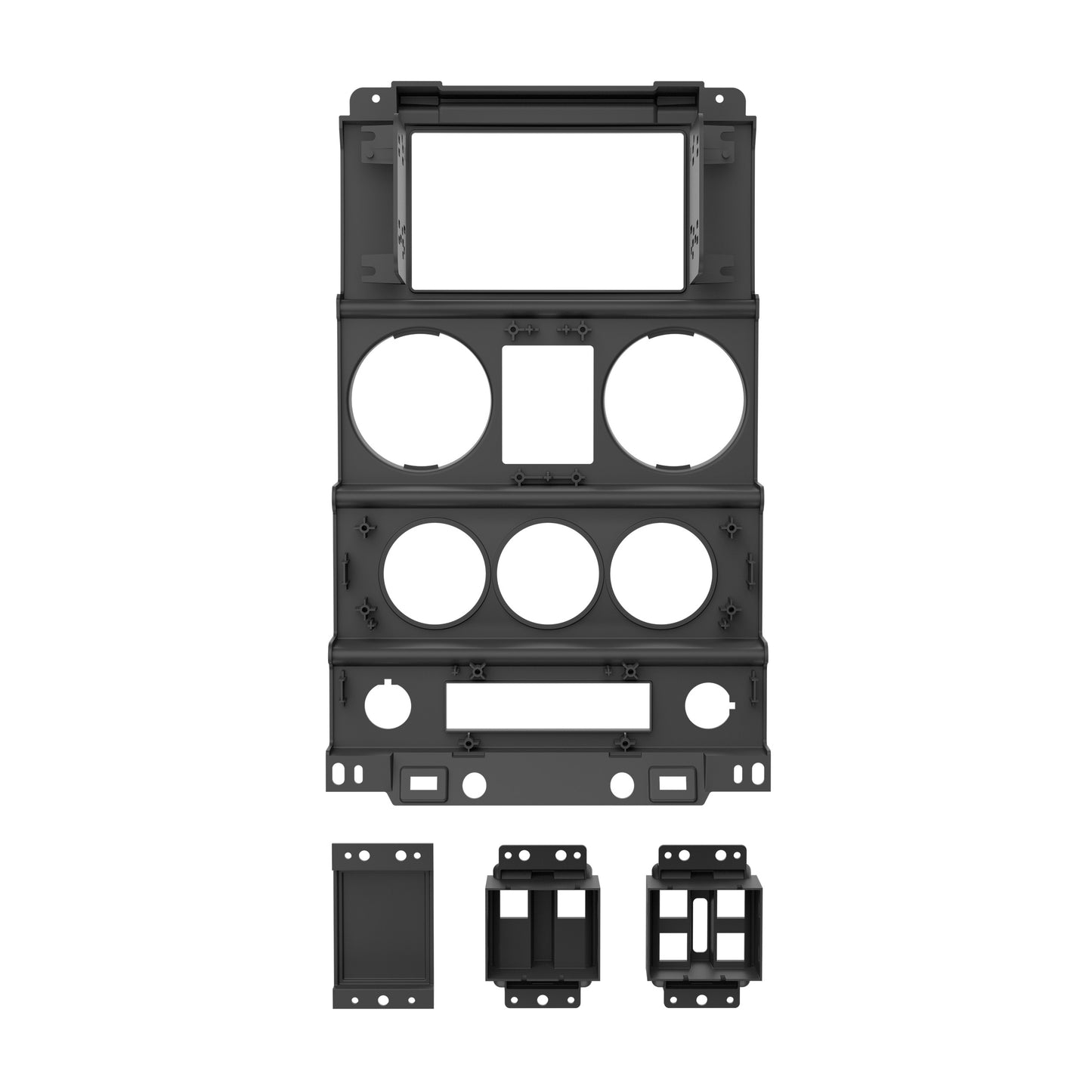 Metra DP-6510-JK Double-DIN Dash Panel for 2007-2010 Jeep Wrangler JK