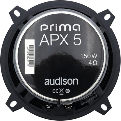 Audison APX 5 Prima 5.25" 2-Way Coaxial Speakers, 50W RMS, 4Ω, Pair