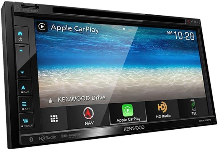 Kenwood DNX697S 6.8" Apple CarPlay Android Auto GPS Car Stereo + CMOS-130 Backup Camera