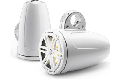 JL Audio M3-770ETXv3-Gw-S-Gw-i 7.7" RGB LED Tower Coaxial System, White Sport Grilles 93539