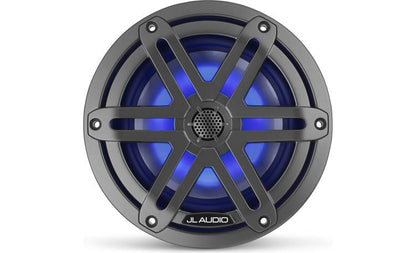 JL Audio M3-650X-S-Gm-i 6.5-inch RGB LED Marine Coaxial Speakers, Gray Sport Grilles 93513