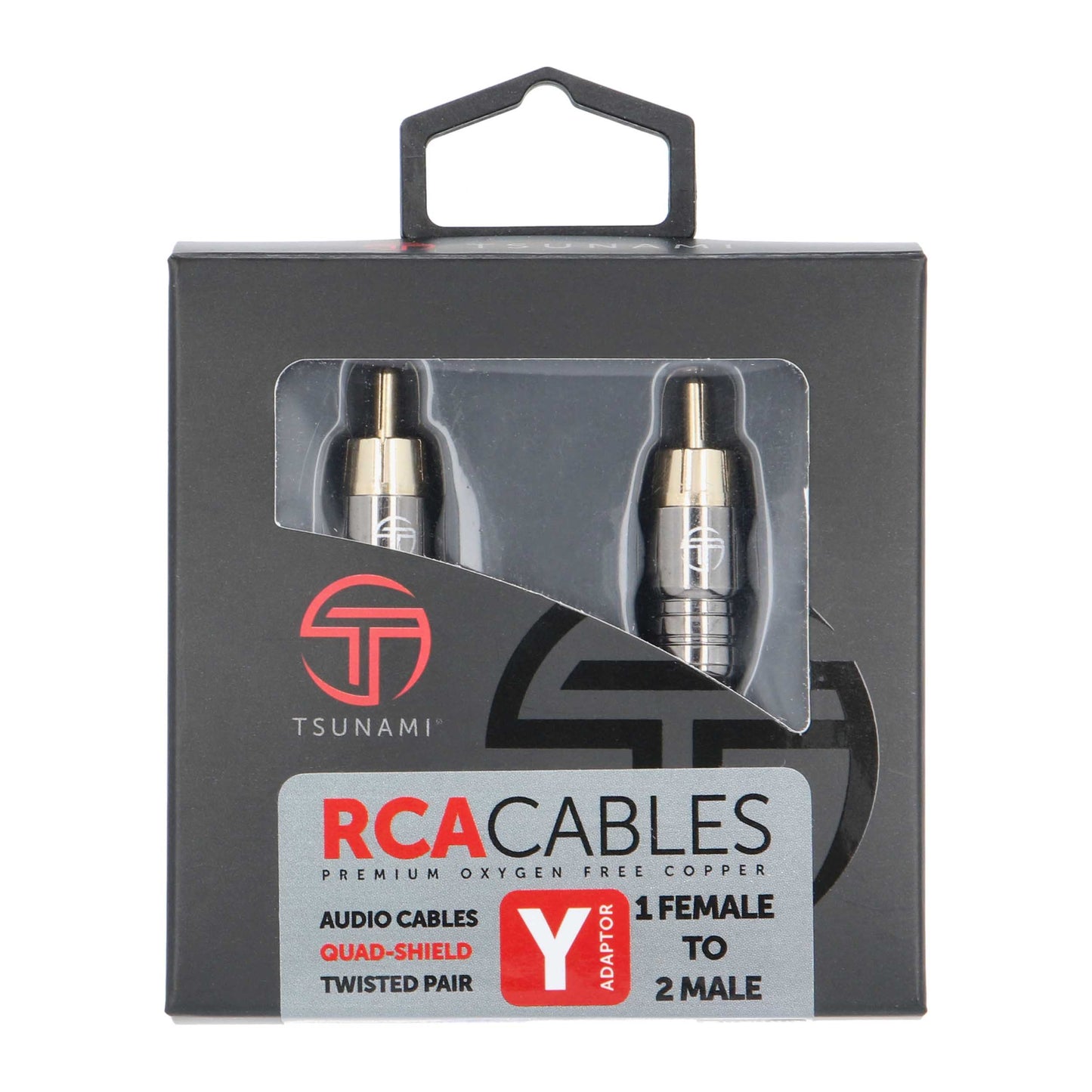 Metra TSX-Y1 1 Female to 2 Male RCA Y Adapter Cable