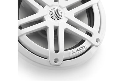 JL Audio M3-770X-S-Gw 7.7-inch Marine Coaxial Speakers, White Sport Grilles 93522