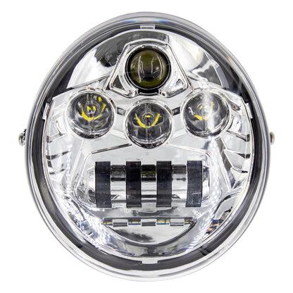 Metra BC-HDHLR2 7 Inch Chrome LED Headlight for Harley V-Rod