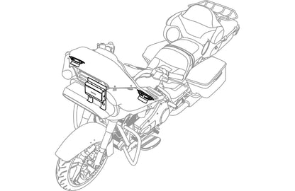 Kenwood eXcelon P-HD1F Front Amplified Audio Package fits 2014+ Harley Davidson Motorcycles