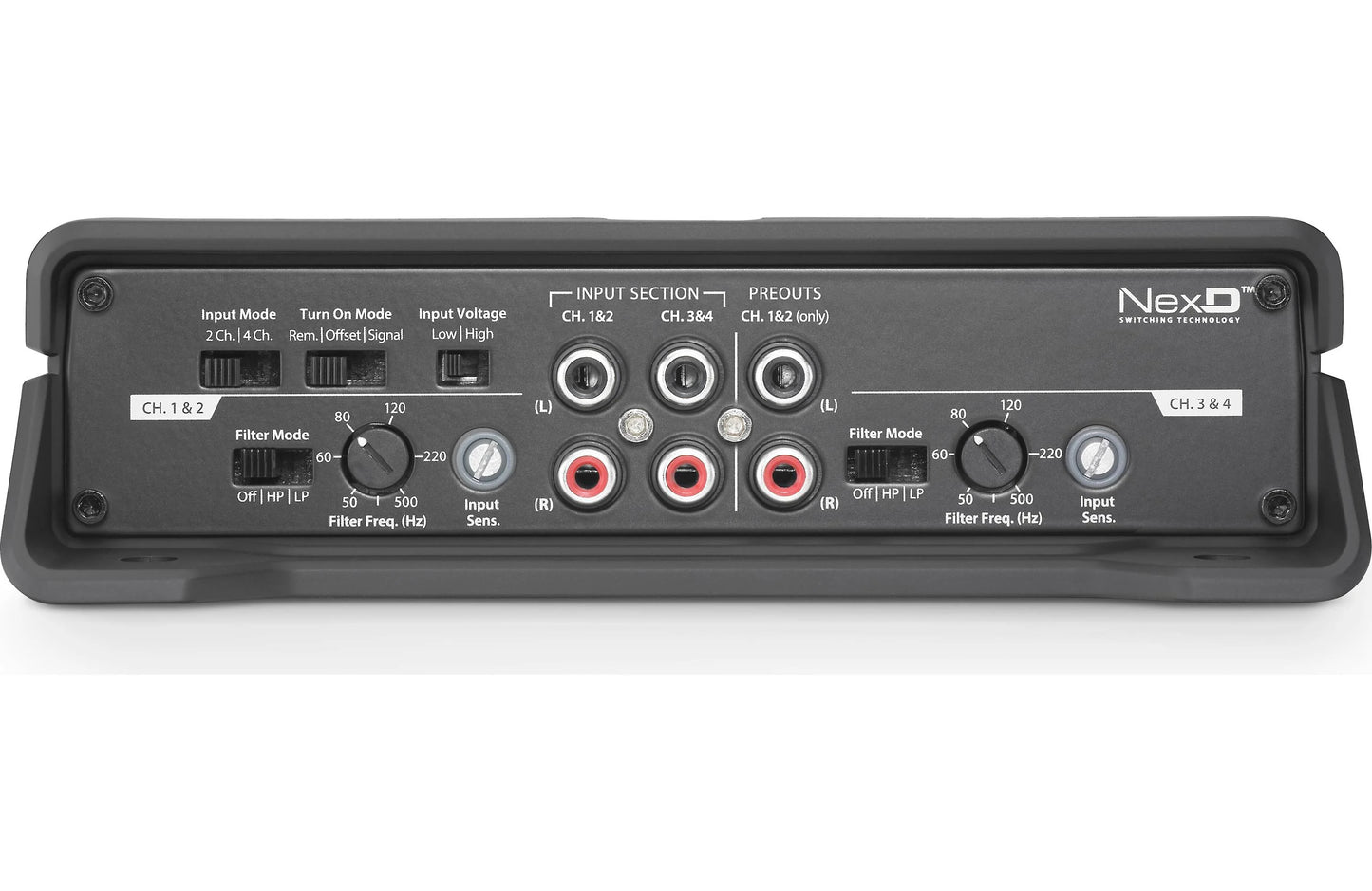 JL Audio JD400/4 4 Channel Class D Amplifier, 400W 98361