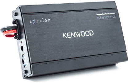Kenwood eXcelon Motorsports XM160-2-98 Harley Plug & Play 2-Channel Amplifier – 160W RMS Total