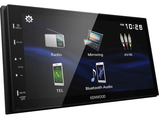 Kenwood DMX129BT 6.8" Touchscreen Bluetooth Car Stereo with AM/FM + CMOS-230LP Backup Camera Bundle