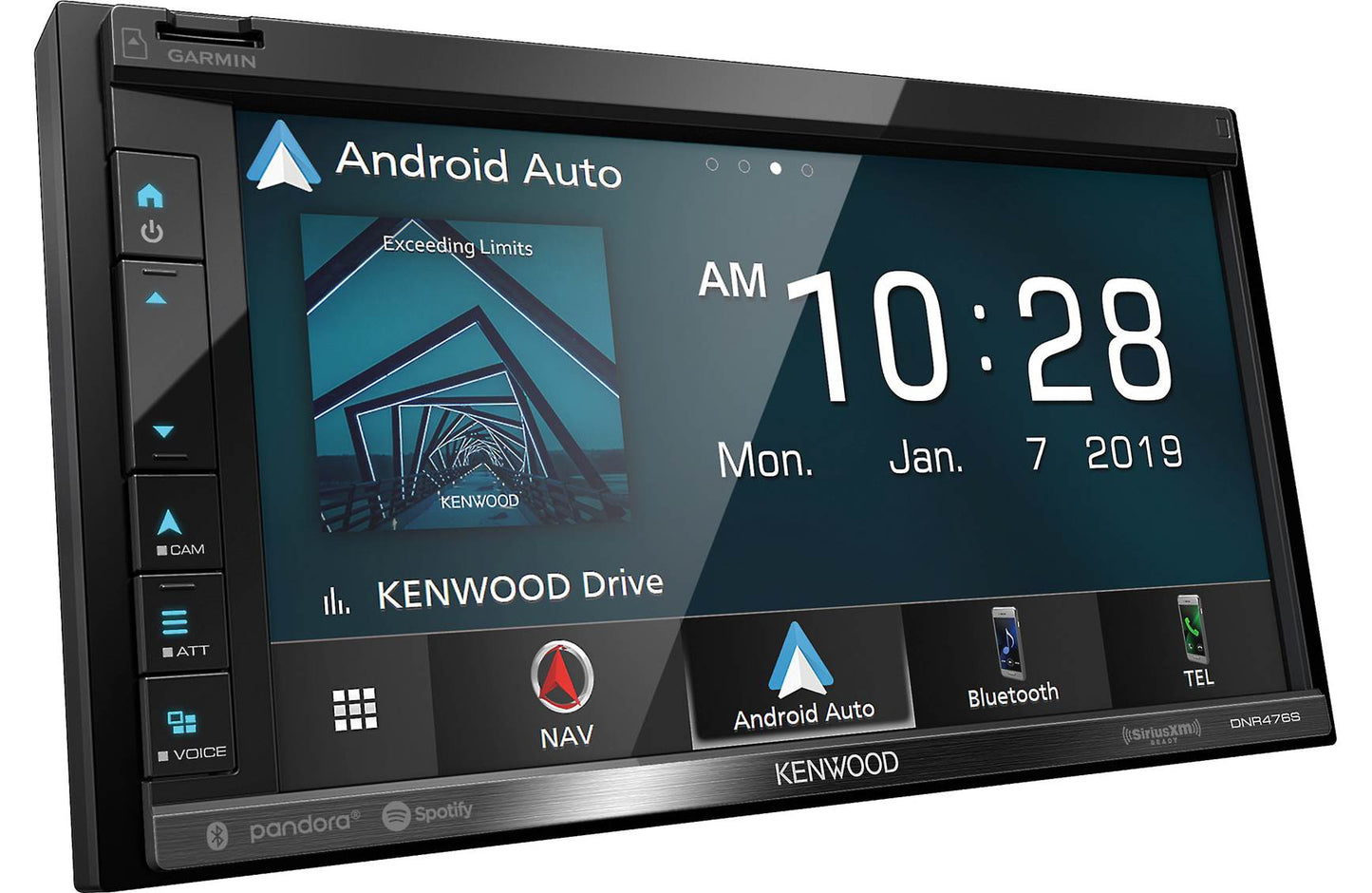 Kenwood DNR476S AM FM GPS Apple CarPlay Android Auto Car Stereo + DRV-N520 Dash Camera