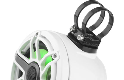 JL Audio M6-650VEX-Gw-S-GwGw-i 6.5-inch Lighted Tower Coaxial Speakers, White Sport Grilles 93412