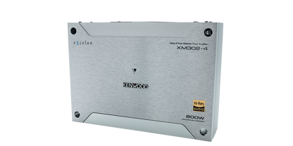 Kenwood XM302-4 Compact 4-Channel Car Amplifier – 300W RMS Total