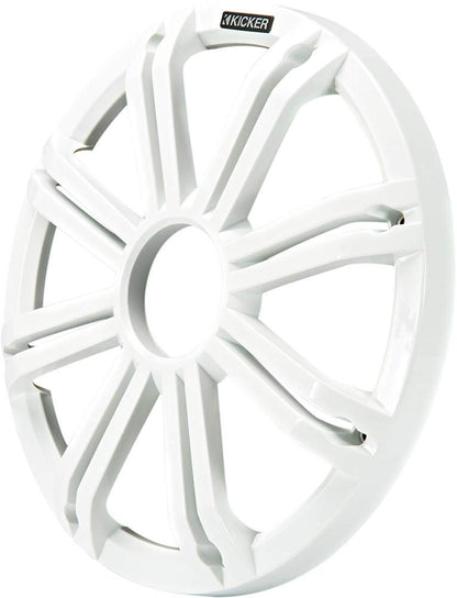 Kicker KMG12 12-Inch (30cm) Grille for KM12 and KMF12 Subwoofer, LED, White
