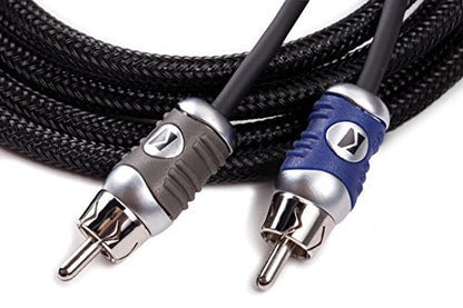 Kicker 46QI24 Q-Series 2-Channel RCA Interconnects, 4.0 Meter