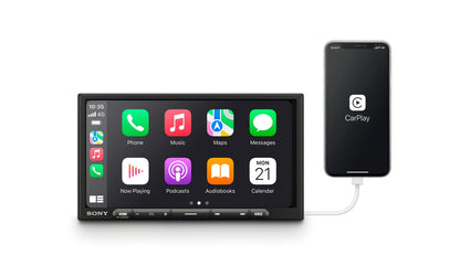 Sony XAV-AX3700 6.95" Touchscreen Car Stereo – Apple CarPlay, Android Auto, Bluetooth, Rear Camera Ready