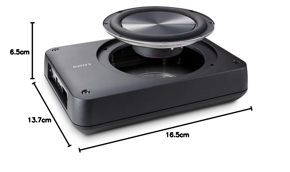 Sony XS-AW8 8" Amplified Under Seat Subwoofer - Low Profile Self-Contained