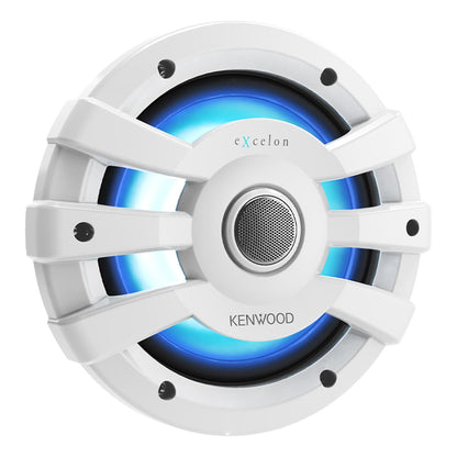 Kenwood eXcelon XM77WL 7.7 Inch 2 Way Marine & Powersports Coaxial Speakers (White)